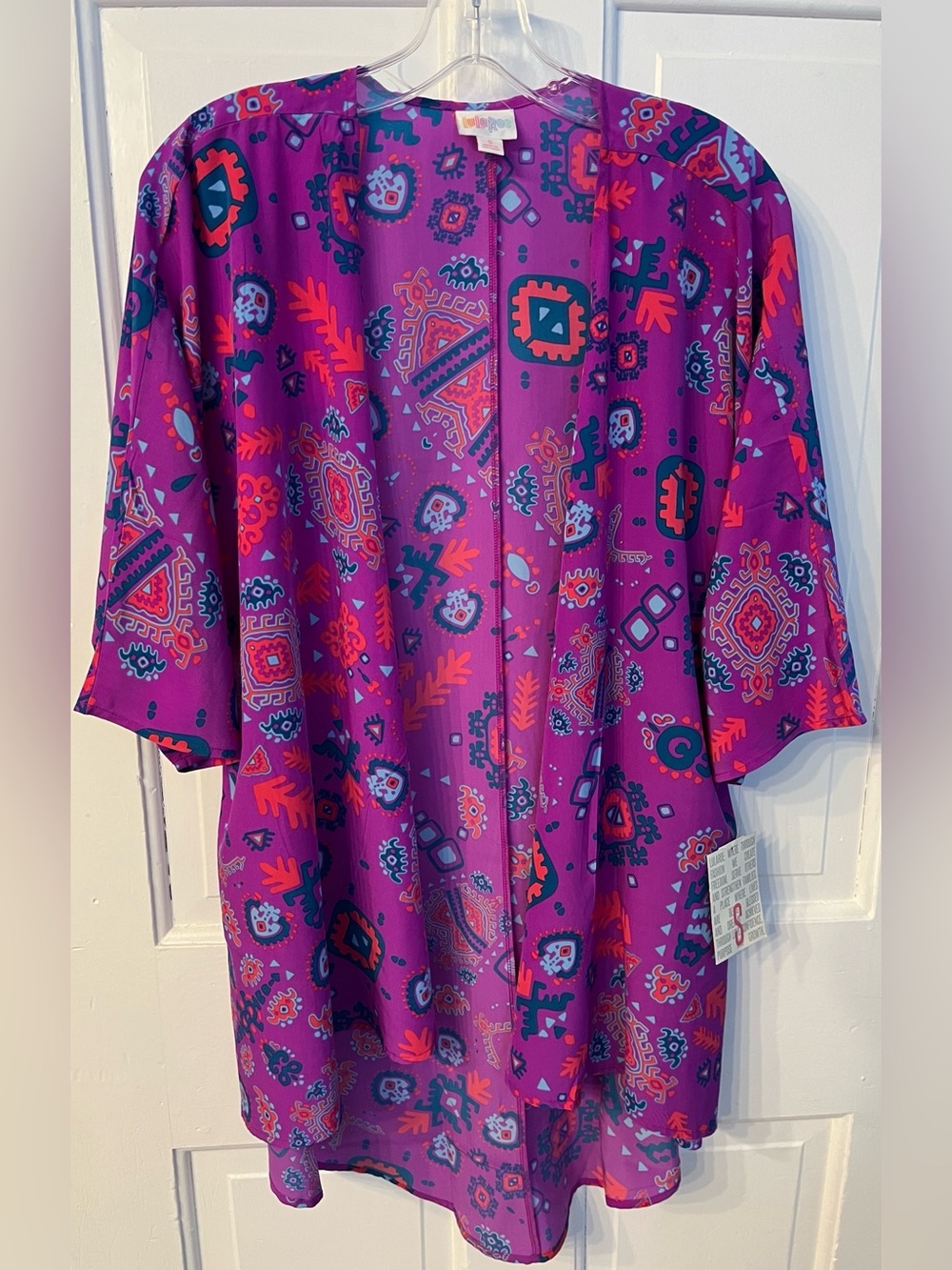LuLaRoe Lindsay Sheer Jacket Top Size Small